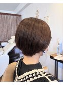 髪質改善カラー×ショート