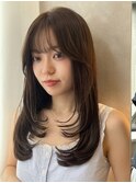 ハイレイヤー/ミディアム・ロング/20代/30代/顔周りレイヤー