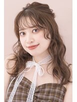 プライズ 表参道原宿店(prize)&nbsp;ブリーチなしアッシュブラウンカラーイルミナカラーコテ巻き