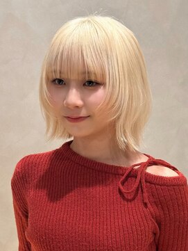 ロンドリメゾン 原宿(Lond re Maison.) ミディアムレイヤーカット/レイヤー/顔周り/韓国/髪質改善/原宿