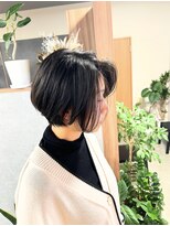 コンドウグラウンドオオイタヘアー(Kondo Ground Oita hair) 自然なカラー ショートボブ