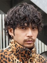 フィフスパーク(fifth PARK)&nbsp;渋谷メンズパーマルーズパーマシャドウパーマセンターパート緩め