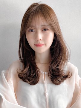 リヤン 表参道(lyann) クールショート結べるボブ薄めバングピンクベージュセミディ