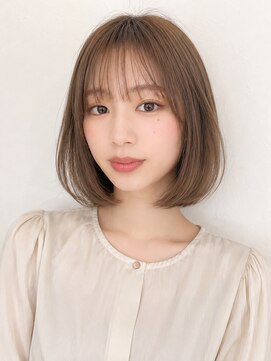 アフロートナガノ(AFLOAT NAGANO) 大人可愛い透明感ボブ