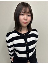 ロックス バイ マグ 松本(rocks BY MAG)&nbsp;大人可愛いマロンブラウン似合わせ耳かけくびれボブ