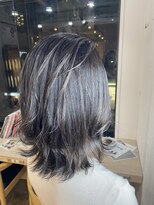 ヘアーワークス ヘルム 渋谷店(HAIR WORKS HELM)&nbsp;[HELM渋谷］ふんわりカールヘルシースタイルショコラアッシュ48