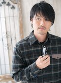 ツーブロック×大人無造作ネミニウルフショートC