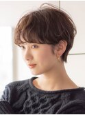 マッシュショート20代30代40代大人可愛い暗髪うる艶髪青山表参道