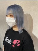 #アイスブルー#ブルー#ブリーチ#ハイトーン#髪質改善#河原町