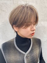 ソイリウム 下北沢(soi rium)&nbsp;シンプルな耳掛けショート　グレーベージュ