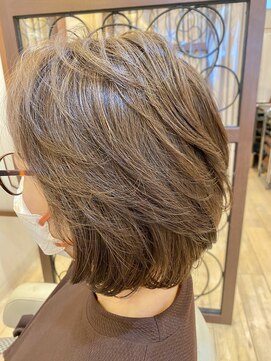 エムスリーヘアー 西千葉店(Mlll HAIR) 20.30.40.50代にオススメ　大人レイヤーボブ