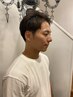 メンズ縮毛矯正〈サイドバック刈り上げベースが長い人のみ〉　￥15860