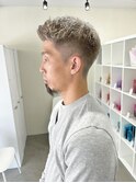メンズショート/刈り上げ男子/シルバーアッシュ