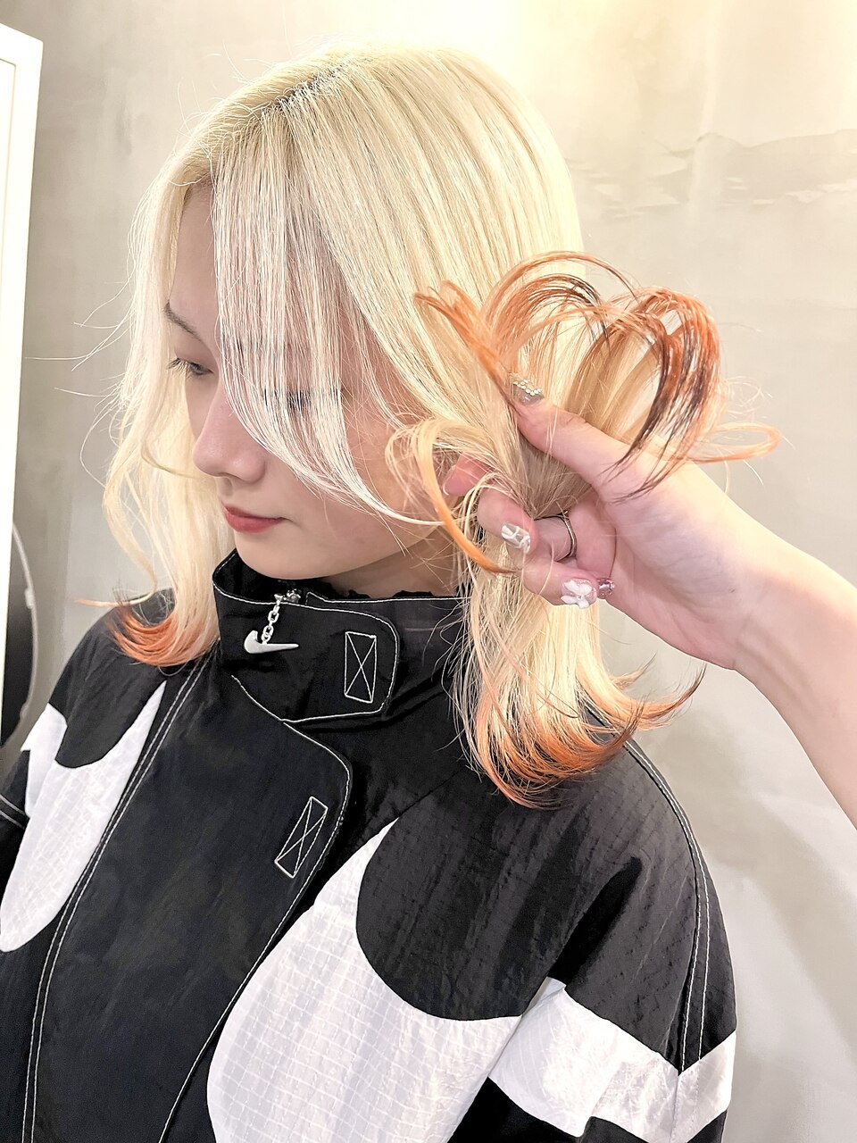 抜きっぱなし×裾デザインカラー♪：L213667164｜シック(chic.)のヘア