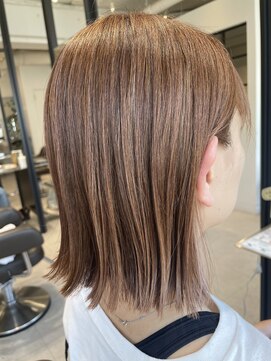 クラップス 弘明寺店(CLAPS) ハイライトカラー×オレンジベージュ