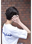 大人可愛い20代30代40代黒髪前下がりショートボブ丸みショート◎