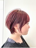 大人可愛いひし形ハンサムショートボブ前下がり