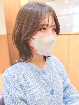 ルエ(rue) ナチュラルボブ前髪ありイメチェン20代30代40代50代ショートボブ