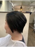 レディースショート/ハンサムショート/上品大人ショート/黒髪