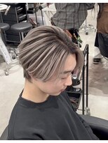 シエラ 心斎橋(CIERA.)&nbsp;バレイヤージュメンズニュアンスパーマ韓国マッシュツーブロック