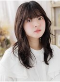 厚めバング顔回りレイヤーカット重めスタイル北浦和20代30代40代