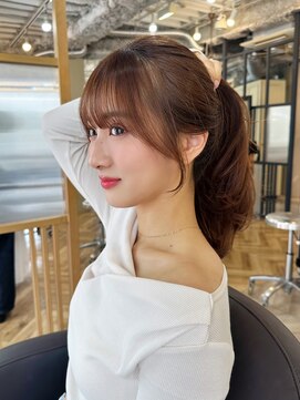 アリスバイアフロート 自由が丘(ALICe by AFLOAT) 結んでも可愛い小顔顔まわりカット【自由が丘】