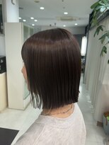プランタン フォー ヘアー(printemps FOR HAIR)&nbsp;暖色ブラウン＿切りっぱなしボブ