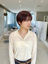 イロア(iroa) うざバングなテラコッタマッシュショート