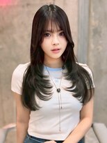 ルームバイシー 新宿(Loom. by Sea)&nbsp;ミディアム×暗めカラー［オリーブグレー/新宿］