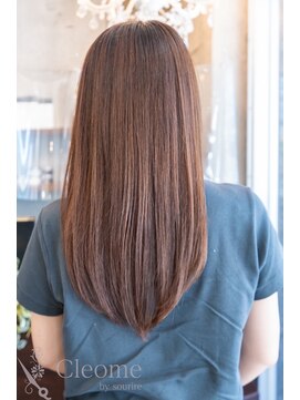クレオメバイスーリール(Cleome by sourire) ♪オリーブグレー小顔レイヤーカットクラゲヘアーココアベージュ