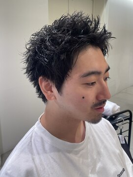 オルカ(ORCA) men's/顔周り/ニュアンスパーマ/韓国/スパイキーショート/新宿