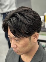 オーバルバイアピッシュ(OVARL by apish)&nbsp;フェザーパーマ/メンズパーマ/毛流れパーマ/センターパート