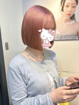 ジュール 池袋(Joule) ブリーチ2回~ホワイトピンク×透明感ハイトーンボブ♪♪