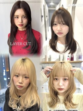 ヘアーメイク ロン(Ron) 青木/レイヤー/透明感カラー/前髪顔周り/髪質改善/長野