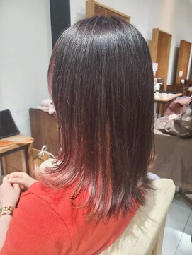ヘアリゾート粋 リマ 銀座店(lima) インナーカラー/レッドカラー/くびれミディ