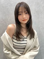 アッシュ 新杉田店(Ash)&nbsp;新杉田レイヤーカット韓国ダブルカラー顔周り前髪カットボブ