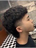 波巻きツイストスパイラルリバースセンターパートニュアンスパY
