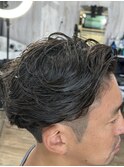 美オジのツーブロックパーマ