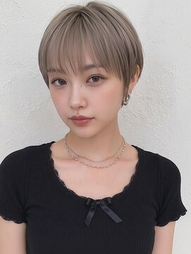 カバーヘア ブリス 大宮西口(COVER HAIR bliss) ダブルカラーショートカットハイトーンマッシュショートp大宮