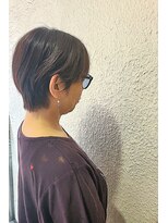 セレスト 心斎橋店(CELESTE)&nbsp;大人ハンサムショート/耳かけマニッシュ/白髪ぼかし/30代/40代