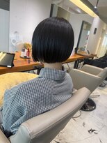 ルイス 宝塚(Luis)&nbsp;宮永インナーブルー黒髪ミニボブ
