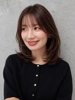 オーブ ヘアー ルアナ 広島横川店(AUBE HAIR luana)&nbsp;20代・30代_似合わせカット_ミディアムレイヤー_ワンカールヘア
