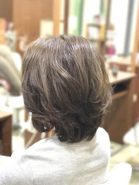 [hair's curare]毛先カールエレガントボブ