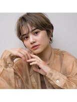 ヘア ヴィルゴ 吉祥寺(hair Virgo)&nbsp;【Virgo 吉祥寺】耳かけマッシュショート×オリーブグレージュ