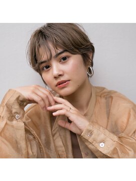 ヘア ヴィルゴ 吉祥寺(hair Virgo) 【Virgo 吉祥寺】耳かけマッシュショート×オリーブグレージュ