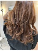 ヘアアイロン仕上げ