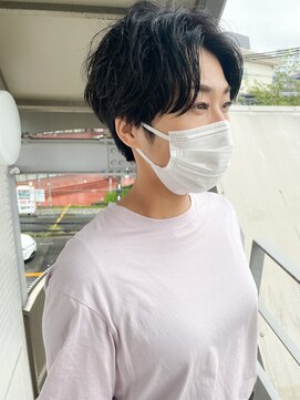 オーシャン(Ocean) ［OCEAN　Hair&Life]くせ毛/ハンサムショート/黒髪アッシュ