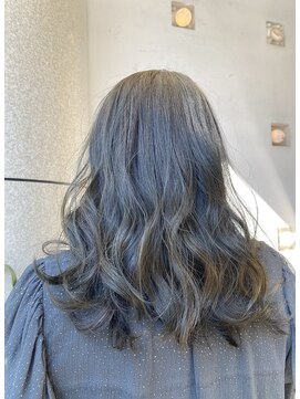 ヘアアンドメイク スタジオ ミムロ(HAIR&MAKE STUDIO MIMURO) セミロングレイヤー・艶ブルージュ