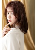 ミルクティーピンク横顔美人外ハネボブウルフZ川口20代30代40代