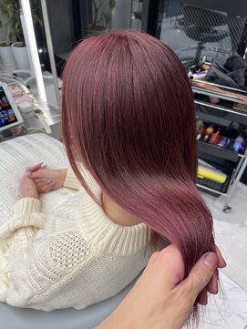 ロンドルーチェ 心斎橋(Lond luce) ダークアッシュ/ミディアムレイヤーカット［髪質改善/縮毛矯正］